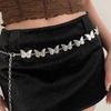 Bohemia Retro Silver Color Metal Butterfly Tassel Waist Chain for Women Bikini Skirt Temperament Body Jewelry Belt Accessory