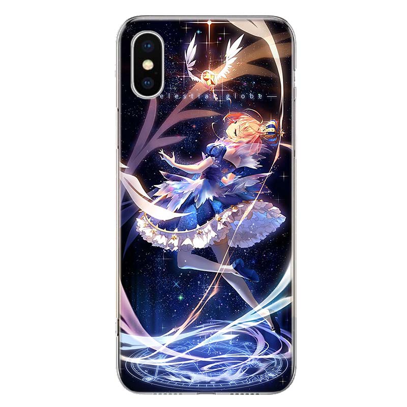 

Чехол для телефона Card Captor Sakura Anime, чехол для Apple iPhone 11 12 13 14 Pro 7 XR X XS Max 6 6S 8 Plus + Mini 5 SE, мягкий принт iPhone 7 (8)