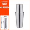 Gongziyu Boston Cocktail Shaker aus Edelstahl