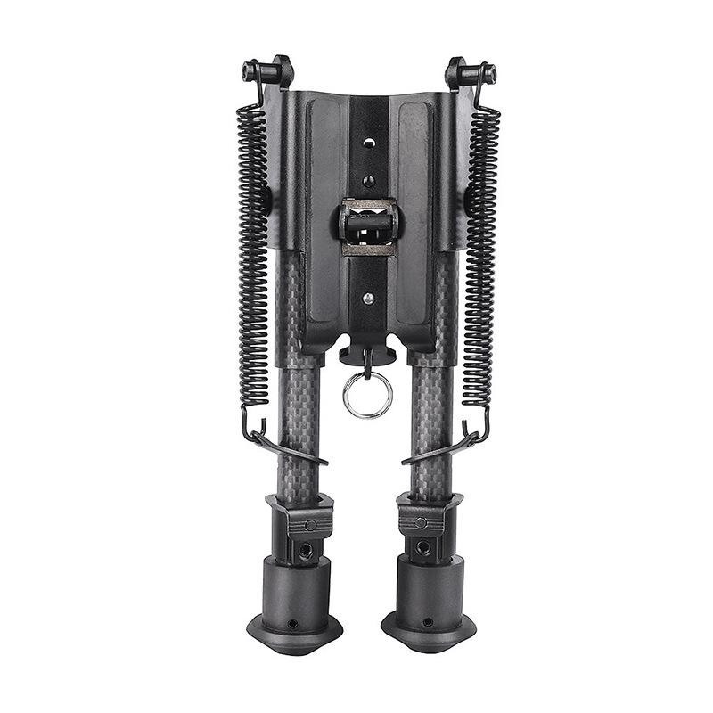 Carbon Fiber Tactical Telescopic Tripod Bipod, Foldable 6-9 Inch, Without Adapter