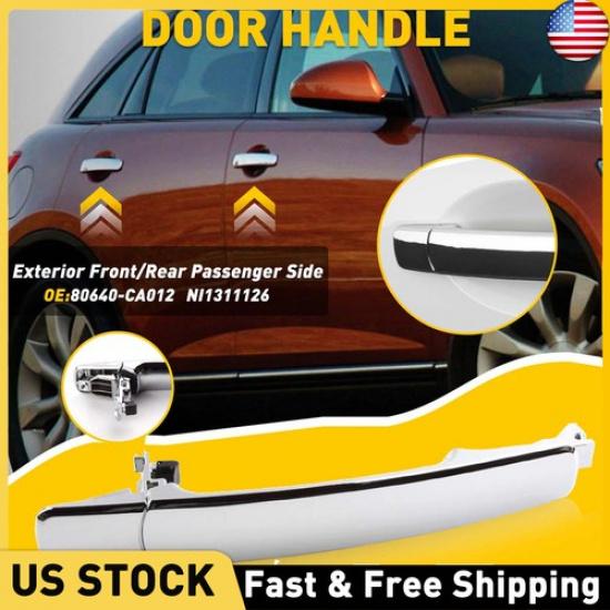 For Nissan Front Rogue 2008-2013 Car Outside Chrome Left Door Handle 80640-CA012