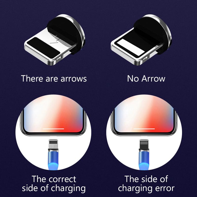 Glowing Cable Mobile Phone Charging Cables Led Light Micro Usb Type C Charger For Samsung Iphone Magnetic Phone Charge Wire Cord