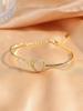 Chain Heart Lace Hollow Out Bracelet Elegant Light Luxury Jewelry for Women