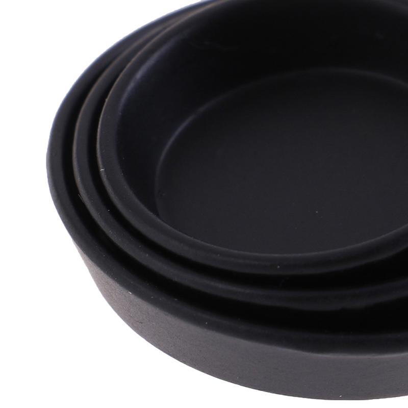 Cena de jogo de comida criativa modelo mini frigideira conjunto de 3 peças acessórios para casa de bonecas