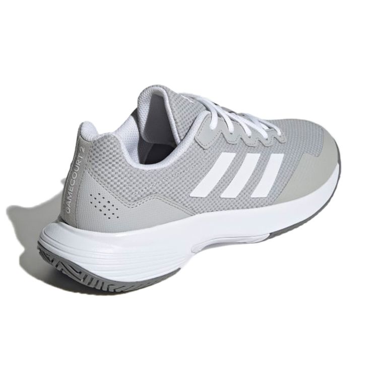 Adidas Gamecourt 2.0 Durable Non-Slip Tennis Shoes Men Sneakers Cool-Grey GW2992