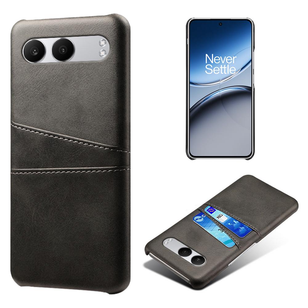 For OnePlus Nord 4 Case Dual Card Slots PU Leather+Hard PC Phone Cover