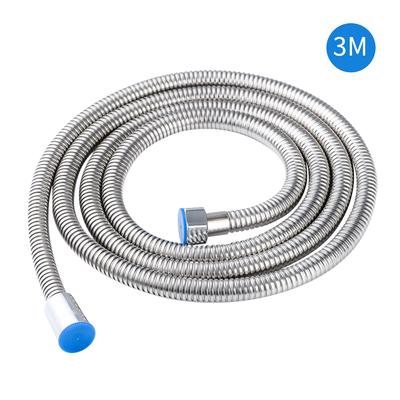 Brauseschlauch, Edelstahlrohr, flexibel, 3 m lang, Ersatz für Brauseschlauch mit 1/2-Zoll-Anschluss