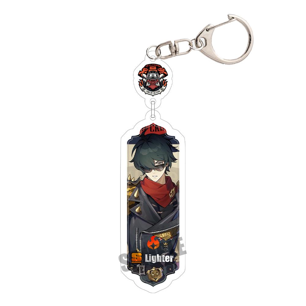 Game Zenless Zone Zero Acrylic Keychain Aria Cissia Nangong Yu Backpack Keyring Pendant Belle Nicole Demara Decorative Ornament