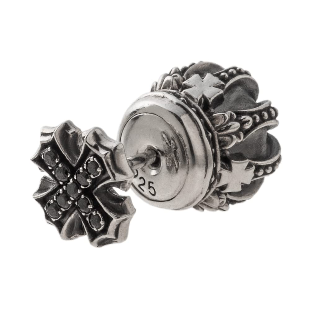 

ARTEMISKINGS Серьги-кресты с короной на одно ухо AKE0114 [Artemis Kings]