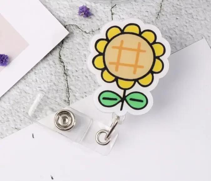 New Nurse Doctor Retractable Badge Reel with Horizontal Style Students ID Business Card Work Card Badge Holder Office Supplies