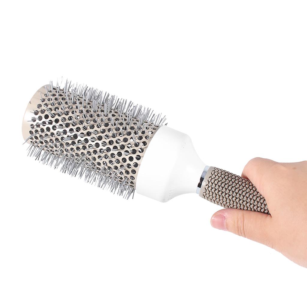 Style Healthy Salon Barber Brushes High Temperature Resistant Ceramic Iron Round Comb (53mm)