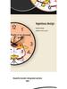 8-inch Modern Cartoon Silent Wall Clock for Bedroom