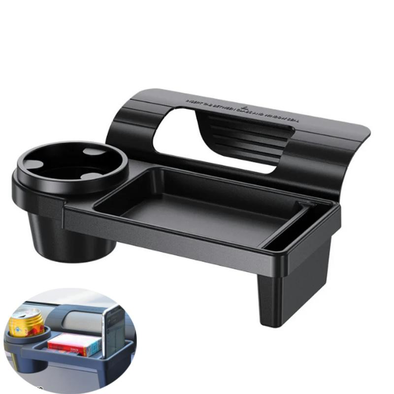 New  Car Organizer Box with Cup Holder Drink Holder Multifunctional Side Door Window Phone Slot Hanging Storage Rack for Vehicle