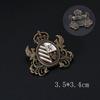 New Vintage Metal Badge British Crown Brooch Pin Retro Shield Medal Denim Pins for Backpack Accessories