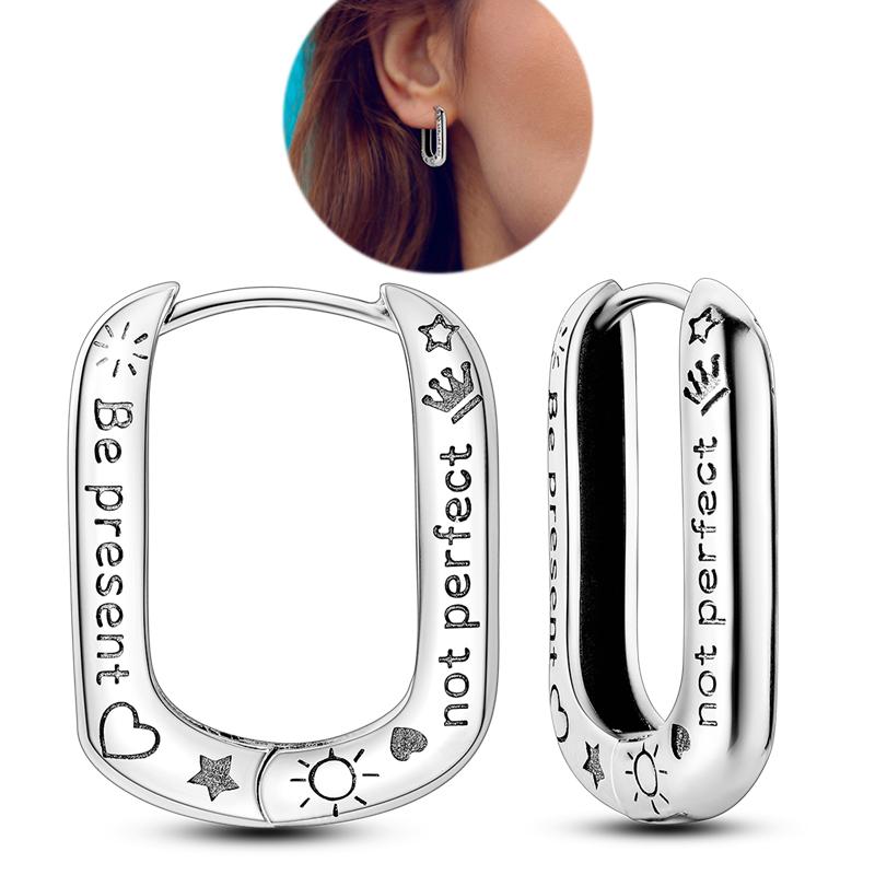 Stars Moon Sun Stud Earrings 925 Silver Hoop Earring Zircon For Women Making Jewelry Gift For Girl Women