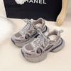 Fashion Women's Chunky Sneakers Spring Autumn Retro Platform Casual Shoes Comfortable Lace Up Sport Shoes Lightweight Walking Sneakers