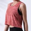 Frauen Tarnung Laufhose Weste Fitness Crop Top Ärmelloses Mesh Yoga Shirts Atmungsaktive Workout Gym Tank Tops Weibliche Sportswear