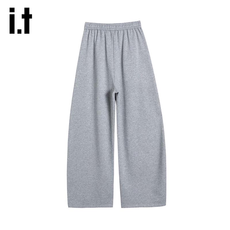 izzue it Women's High-Waist Wide-Leg Casual Sweatpants