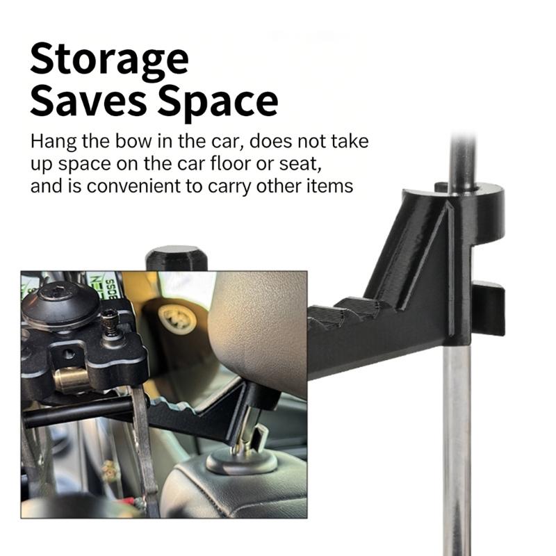 Car Bows Storage Holder Headrest Bows Holder Space Efficient Car Bows Holders Easy to Use for Bows Shoot Fans Efficient Use