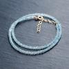 Elegant and Fashionable Women's Aquamarine Necklace Sparkling Aquamarine Jewelry