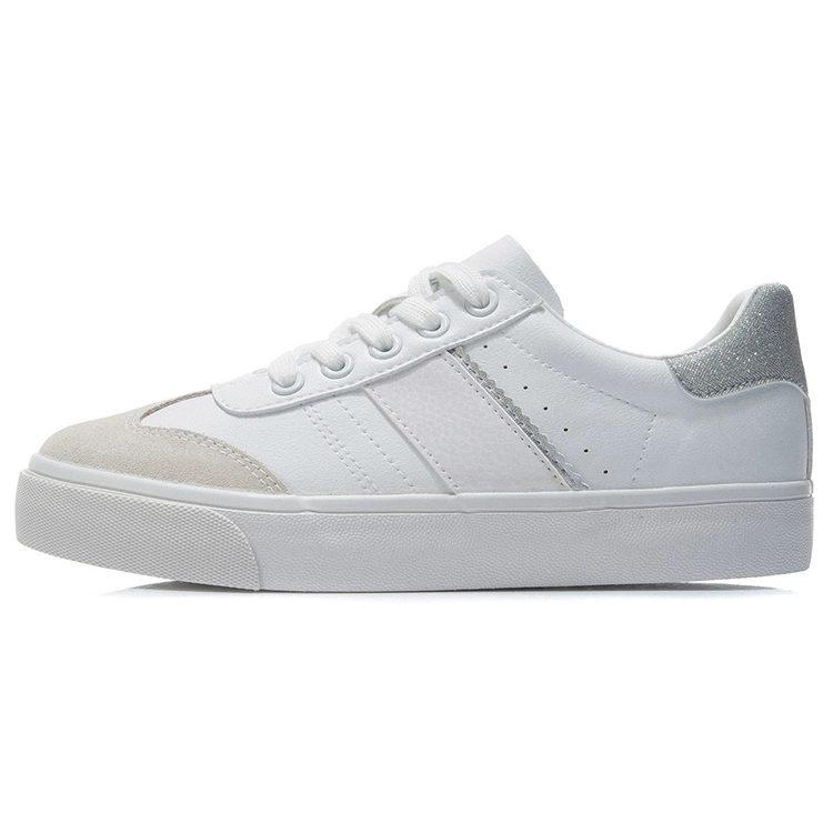 Li Ning Vulc Lite Low Top Skateboard Shoes Men's White AGCR339-1