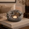 Ornaments Candle Holder 3D Printed Sleeping Wolf Candlestick Funny Ring Display Plate Home Decor