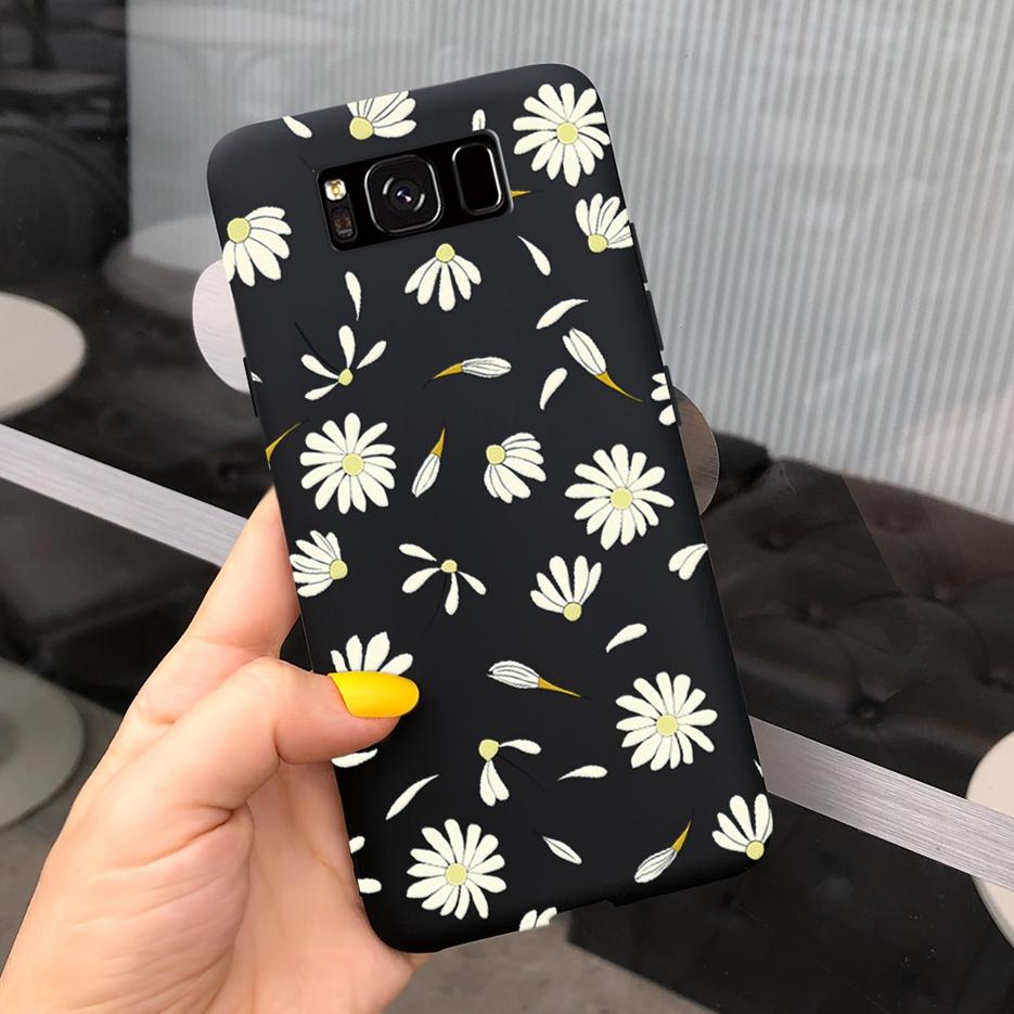 For Samsung Galaxy S8 Case Galaxy S8+ Cover Stylish Sunflower Pretty Girls Cover For Samsung S8 Plus GalaxyS8 S8+ Soft Bags Case