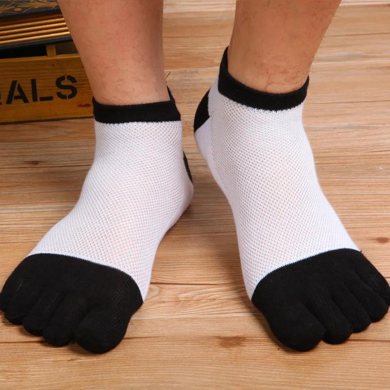 1 Pair Socks Sports Hot Selling Mens 5 Toe Socks Cotton Breathable Finger Sports Socks
