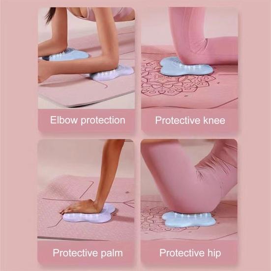 2Pcs Yoga Knee Pads Extra Thick TPE Anti-slip Sports Pain Relief Cushion Men