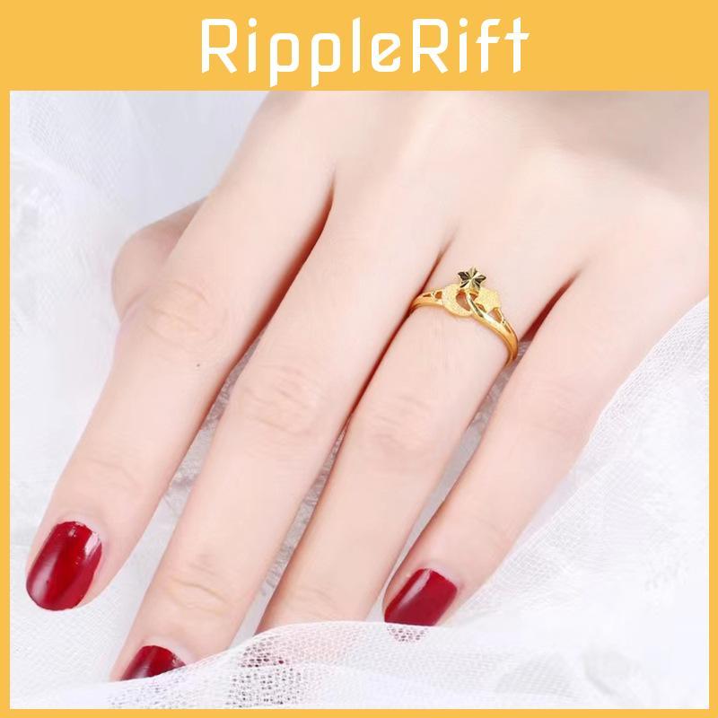 Star Artistic Shaped Ring Trendy Womens Brass Jewelry Elegant Gift Packaging