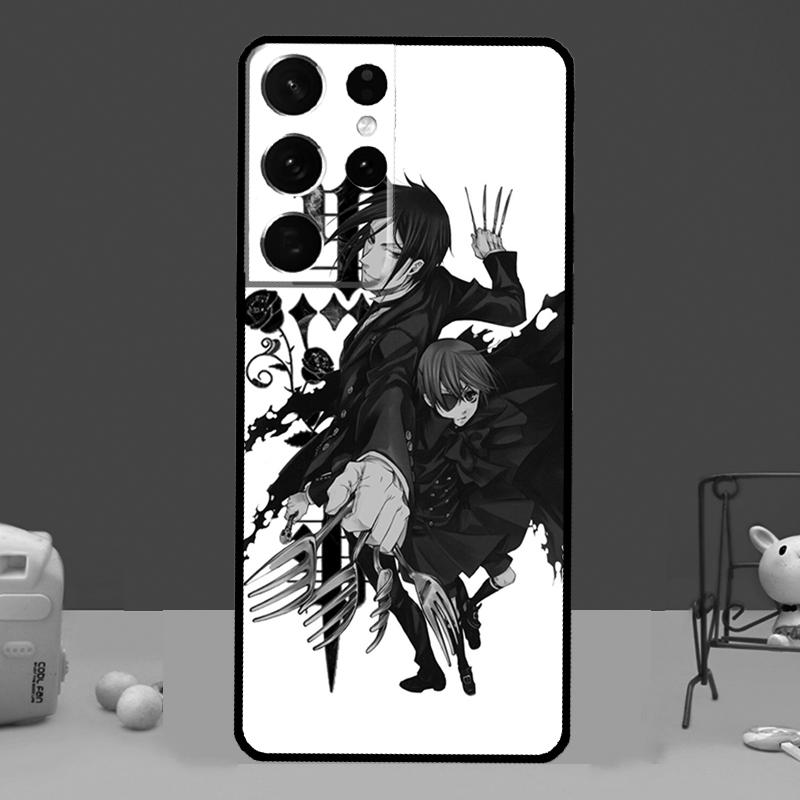 Sebastian Black Butler Kuroshitsuji For Samsung Galaxy S20 FE S21 Ultra Note 20 S8 S9 S10 Note 10 Plus S22 Ultra Case Cover