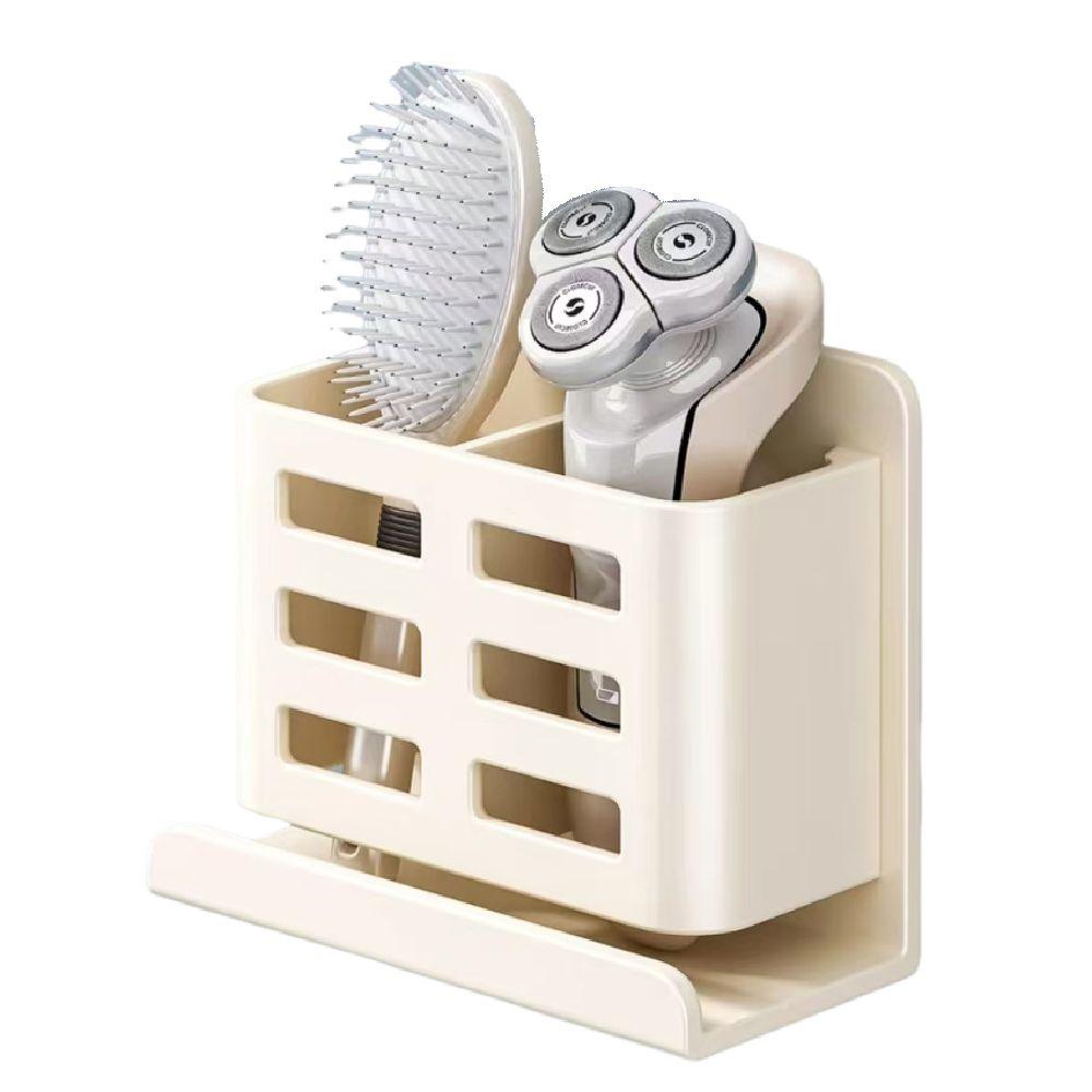 No Punching Bathroom Storage Rack Aluminum Zinc Zinc Alloy Shaver Storage Stand  Kitchen