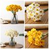 6PCS/Bundle Gift Party Supplies Home Decoration Lifelike Daffodils Floral Arrangement Simulation Narcissus Artificial Flower