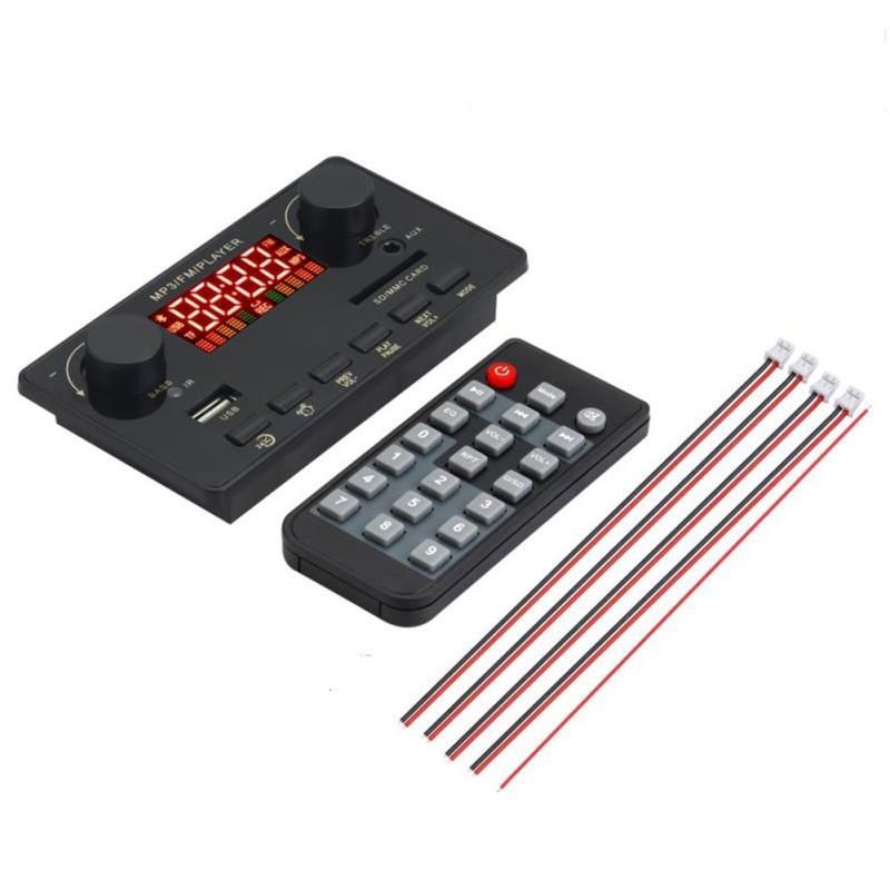 12v 80w Amplifier Bass Decoder Board 2x40w Amplifier Stereo Mp3 Decoding Call Recording Motherboard