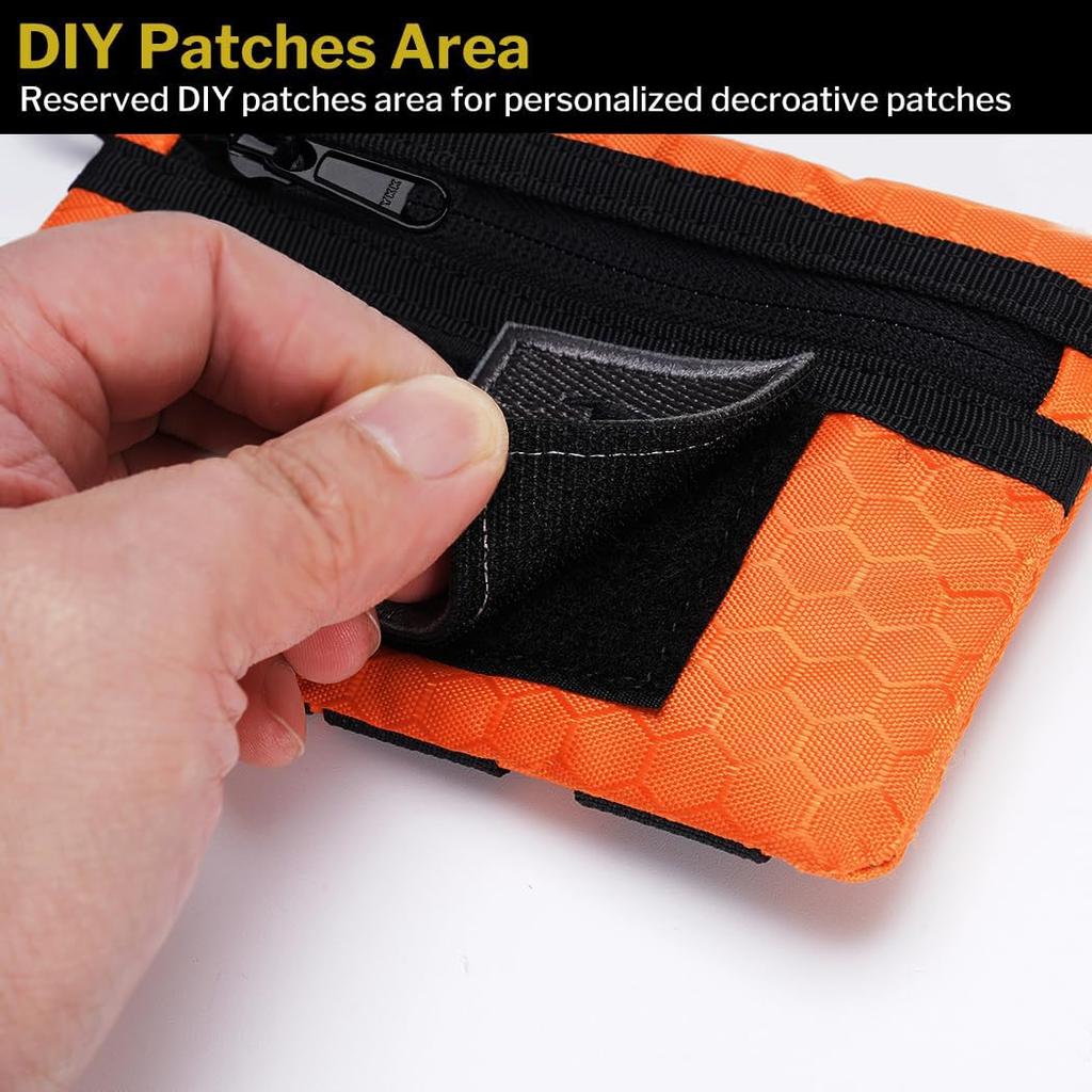 VIPERADE Pocket Organizer EDC Pocket Organizer for Men with DIY Patch Storage EDC Pouch for Pocket Tactical and EDC Gear VE3-P Pouch, Area, 4-Tool