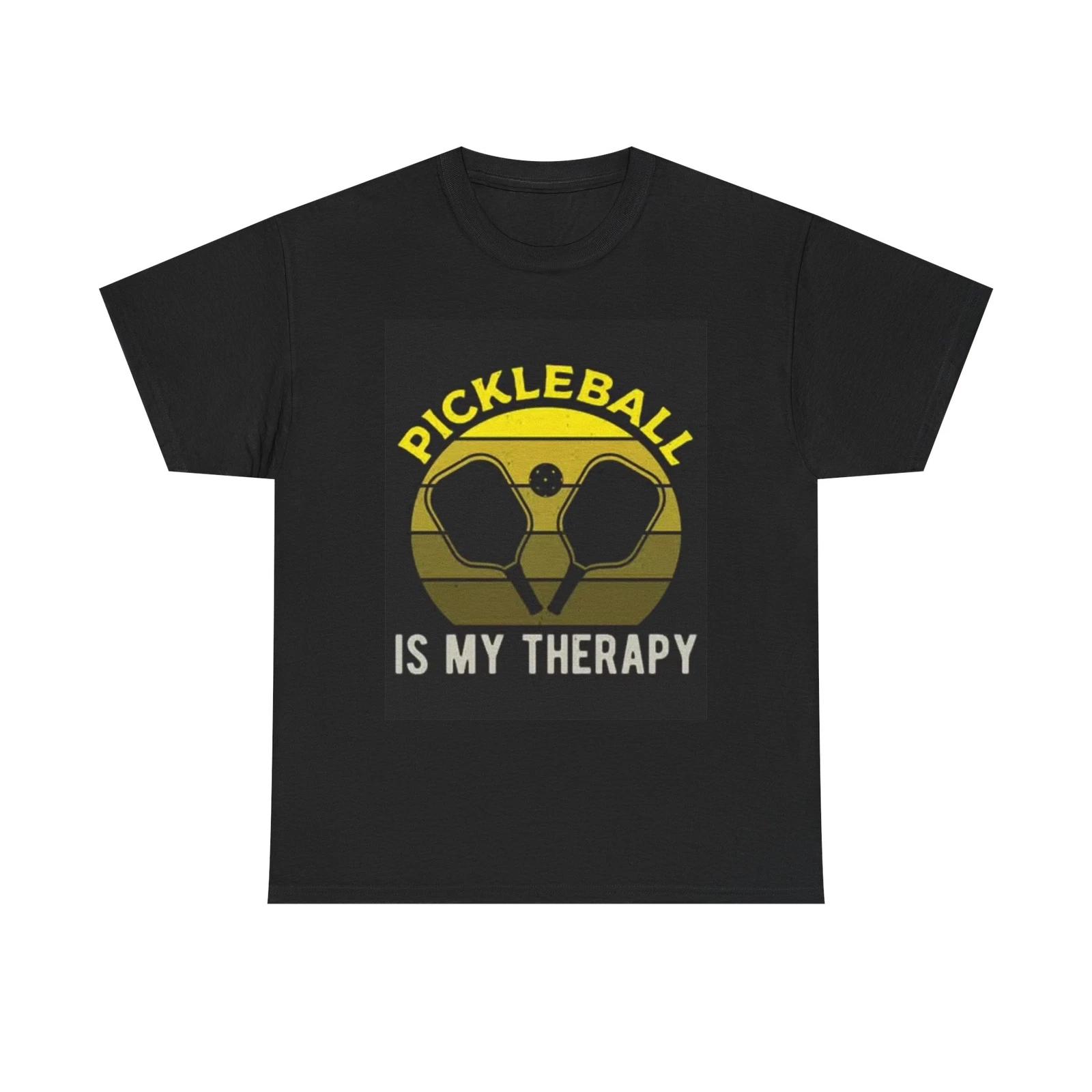 Men s and Women s T-shirts Pickleball Is My Therapy Graphic XXXXL