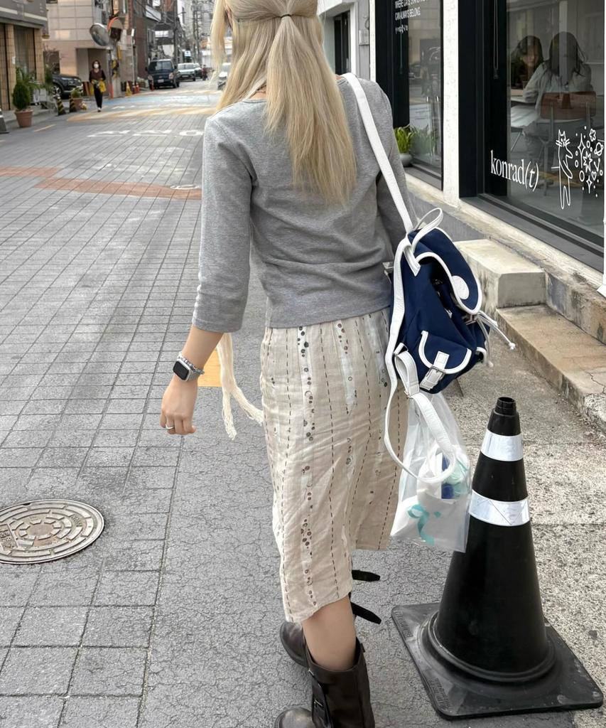 Lotsyou Nostalgia Canvas Backpack Navy