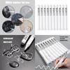 10 Pieces White Markers Waterproof Paint Pens Permanent Markers Marker Pens Oil-based Markers for Tire Metal Glass