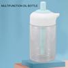 Press Control 2 in 1 Oil Bottle Dispenser Kitchen Glass Oil Bottle with Silicone Brush