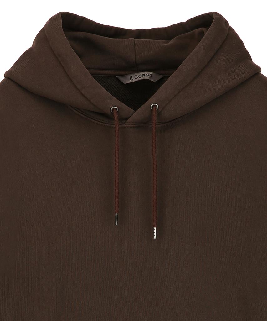 Washed Essentials Hoodie Dark Brown Iets5F202W3