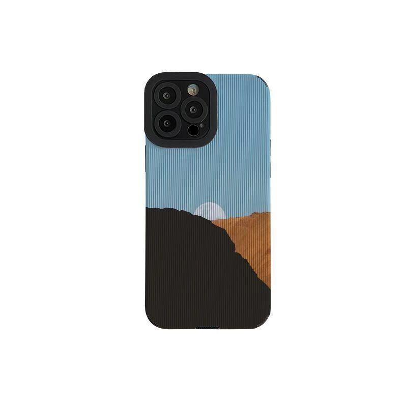 Iphone 14 Pro Max 11 13 12 İçin Telefon Kılıfı Iphone Xr Xs X 7 8 Plus 6s İçin Darbeye Dayanıklı Tampon Tpu Kılıf Japon Tarzı Yağlı Boya