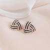 New Fashion Triangle Earrings for Women Colorful Enamel Korean New Imitation Pearl Dangle Earrings Unusual Boho Party Gifts