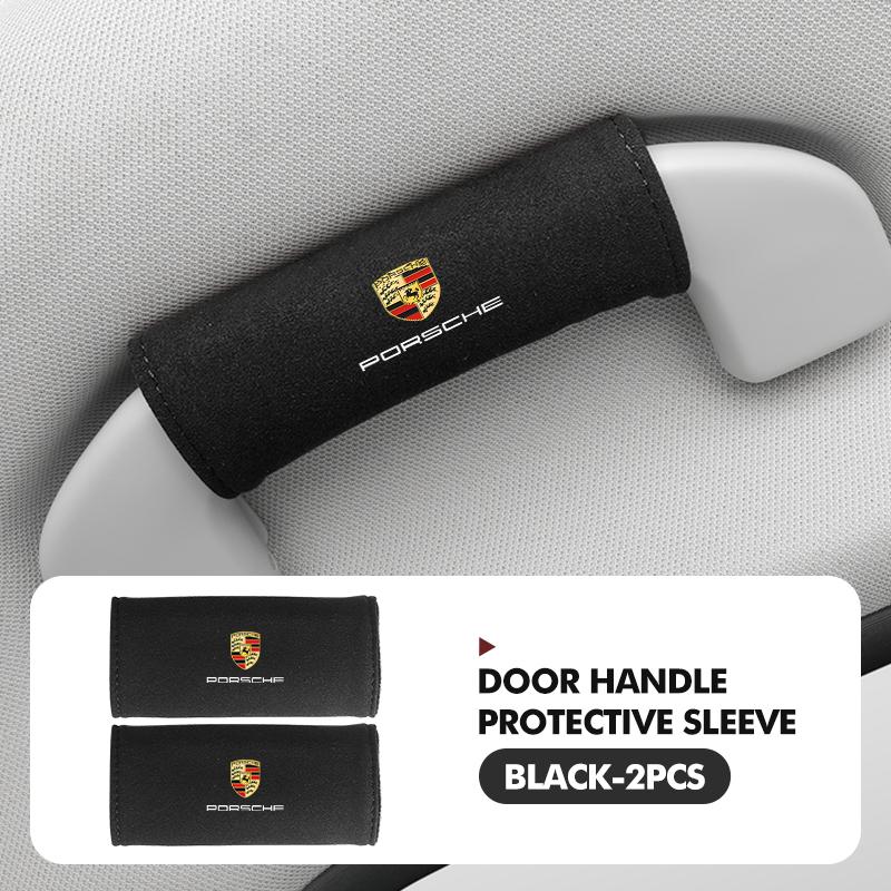 For Porsche 2PCS Universal Car Roof Handle Armrest Protection Accessories Macan Cayman 911 918 996 997 991 968 Carrera-GT