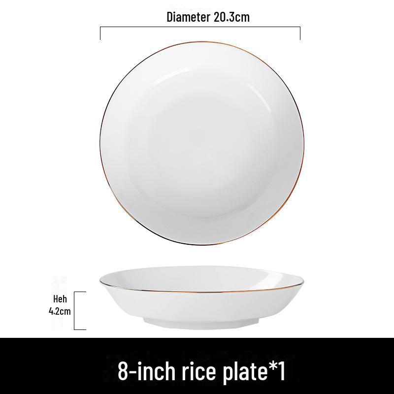 

Расписанная вручную золотая керамическая миска и набор тарелок – элегантная подарочная посуда из костяного фарфора (2024)