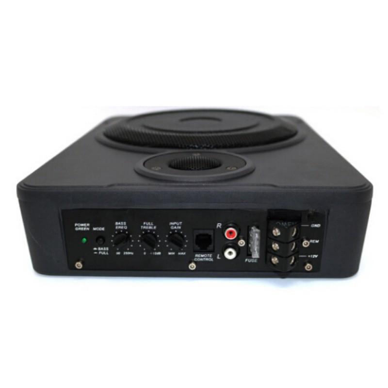 600W 8/10 Inch 12V Portable Car Audio System Aluminum Alloy Car Speaker Ultra-thin Seat Subwoofer 240 * 320 * 65mm