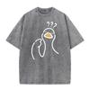 A Goose Full Of Doubts Graphic T-Shirt Summer O-Neck Short Sleeve Tee Retro Loose Casual Tops