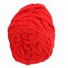 Single Thick Ice Strip Yarn Needle Knitting Woven Blanket Slipper Line(Milk White)