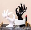 Elegant Modern Eco-friendly Finger Bust Jewelry Stand Decorative Hand-shaped Resin Holder Rings Perfect Window Display Prop JUE