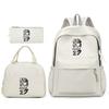 Football Star Peripheral Backpack Printing Three-Piece Set, Children'S School Bag, Primary School Student Backpack, Lunch Bag, Pencil Bag.