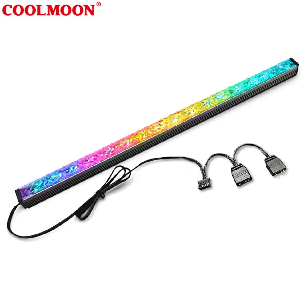 

ARGB LED Strip Light 5V 3Pin/Small 4Pin Diamond LED Strip Magnetic PC Light Bar DIY Lamp for PC Case чорний